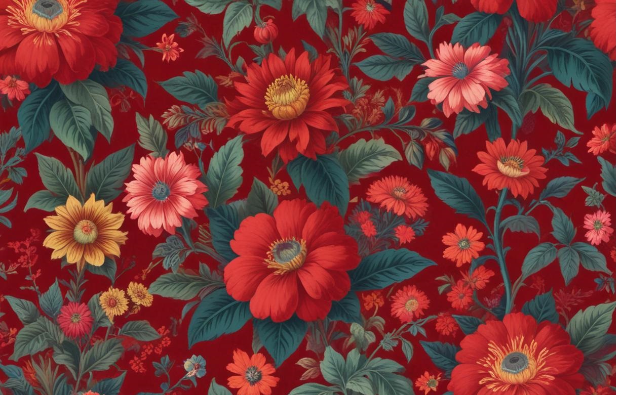 red wallpaper