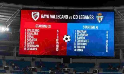 Rayo Vallecano vs CD Leganés Lineups
