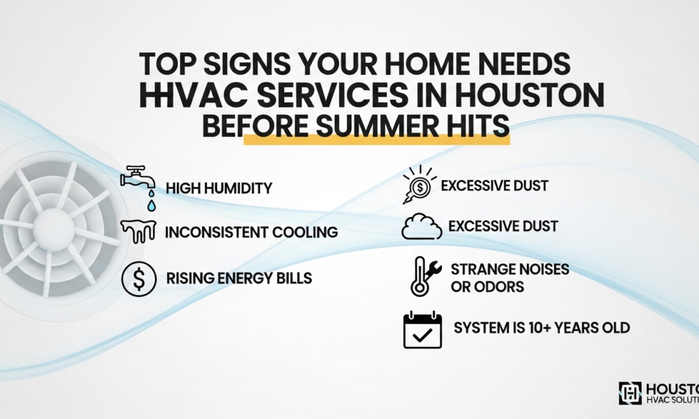 Top Signs Your Home Needs HVAC Services in Houston Before Summer Hits